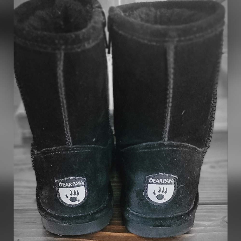 Bearpaw black boots Sz 12 Toddler Read Post - Picture 5 of 8